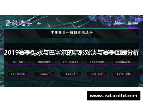 2019赛季锡永与巴塞尔的精彩对决与赛季回顾分析